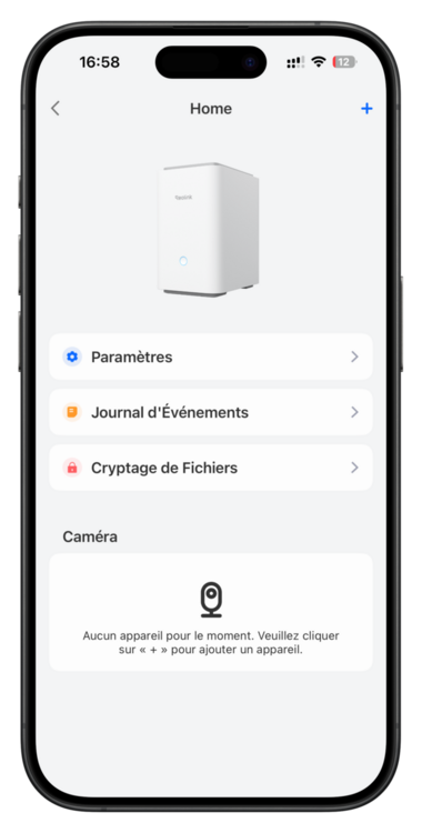 reolink app ajouter appareil