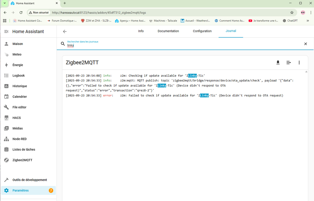 message erreur parametre-mod complementaire-z2mqtt.jpg