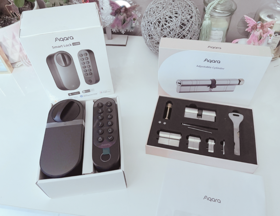 aqara u200 boite clavier et cylindre ouvert