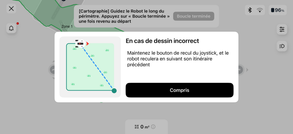 Mammotion Yuka Mini 2 Cartographie dessin