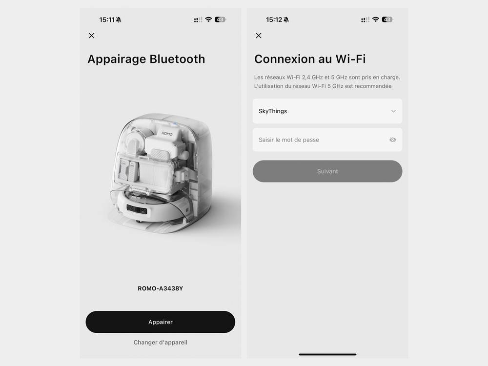 DJI Romo P2 bluetooth wifi